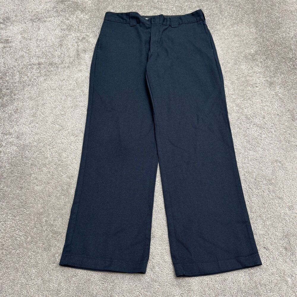 Dickies 874 Flex Original Fit Work Pants Men 34x30 Navy Blue Durable Stretch Fit